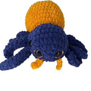 Crochet Spider Plushie,  Spider Amigurumi, Halloween Plushies, Crochet Animals, Spiders, Crochet Plushies