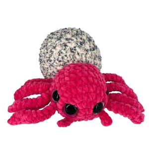 Crochet Spider Plush Toy, Halloween, Spiders,Crochet Plushies, Stuffed Animals, Amigurumi Spider