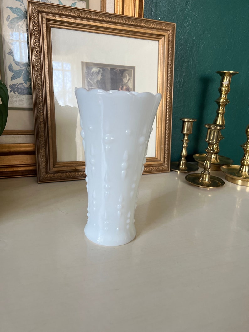 Vintage Milk Glass Bud Vases White Wedding Bridal Unique Etsy