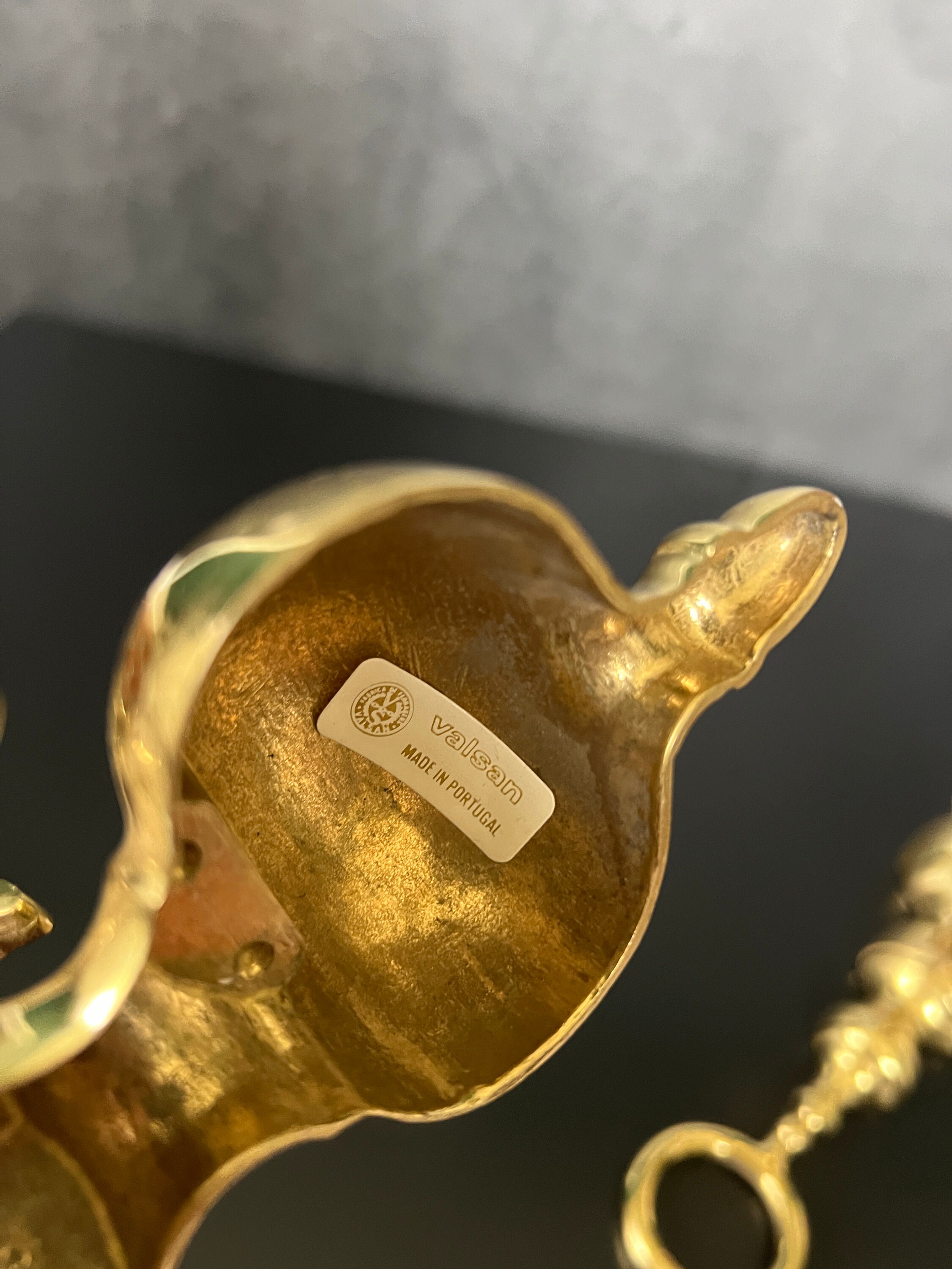 Pair Solid Brass Wall Sconces Candlestick Holders Vintage Baldwin