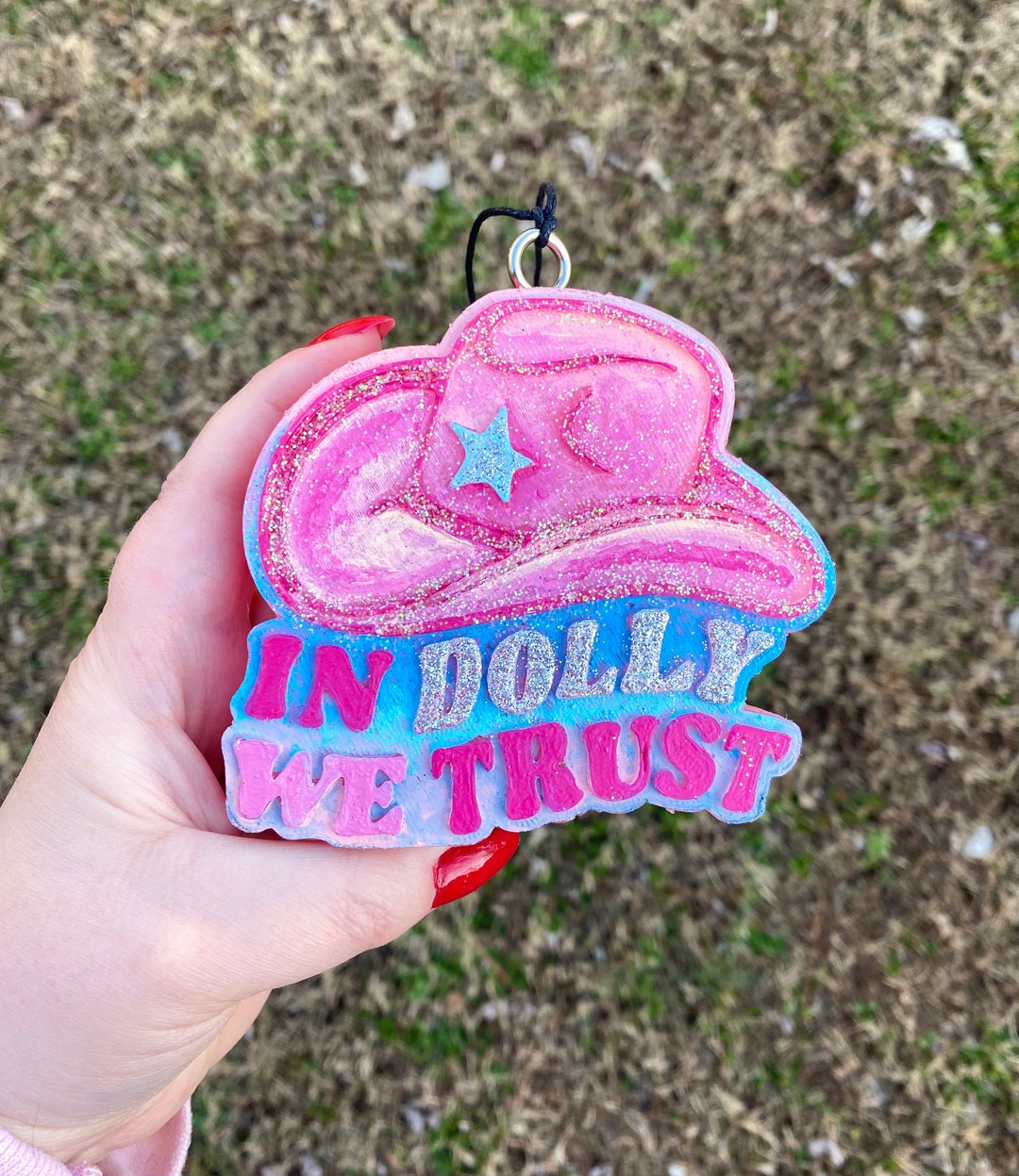 In Dolly We Trust Car Freshie, Country Music Car Air Freshener, Dolly Parton Freshie, Dolly Car