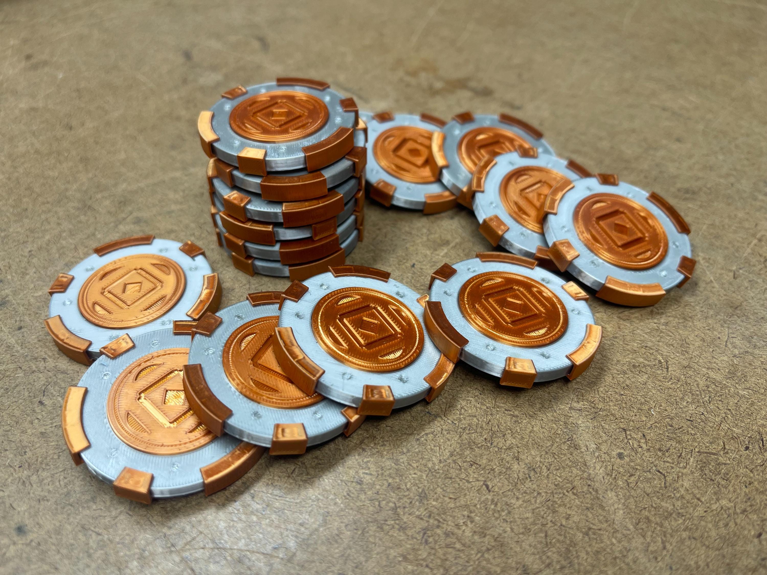 Kessel Sabacc Tax Chips From Star Wars Outlaws Game - TWO SIDED