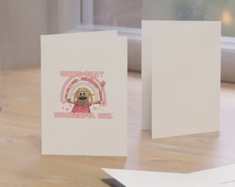 Nanalan Printable Card for Birthday Valentines Galentines Day, Nanalan printable greeting card, Who's that wonderful girl, cute funny cards