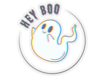HEY BOO Decal Stickers Cute Ghost
