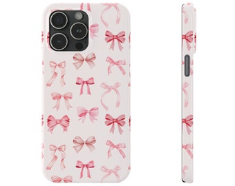 Coquette Phone Case, Coquette Aesthetic Pink Bows, Coquette iPhone Case, Cottagecore Phone Case, Cute Trendy Phone Case, Balletcore
