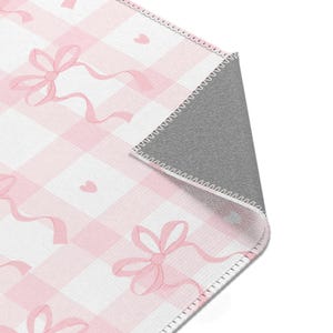 Coquette Rug Cute Pink Coquette Bow Area Rug Carpet, Coquette Home Decor ...