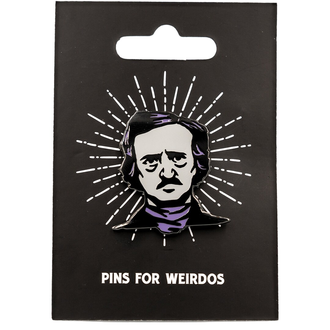 Nevermore, Pin, Edgar Allan Poe, Wednesday, Halloween, Edgar Allan Poe