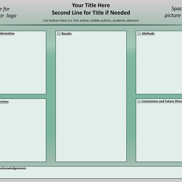 Academic Powerpoint Poster Template Etsy