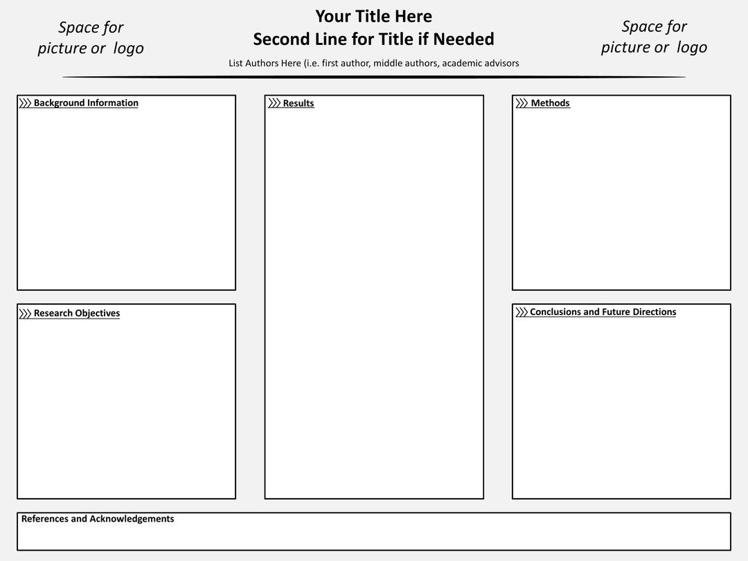 Powerpoint Template For Academic Research Poster Editable 48 Wide X 36 academic-concept-paper-pdf