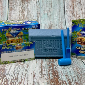 Treasure Hunters Diamond & Stone Mining Kit | Find up to 1 Carat Diamond! | 2 Polished Stones inside—1 in 12 find real diamond!