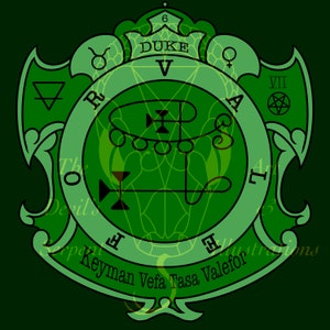 Duke Valefor Goetic Sigil Information Design