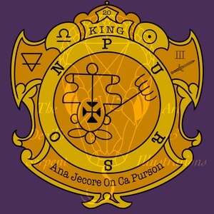 King Purson Goetic Sigil Information Design