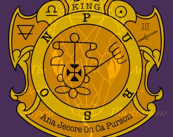 King Purson Goetic Sigil Information Design