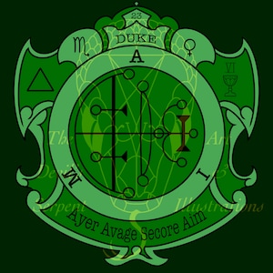 Duke Aim Goetic Sigil Information Design