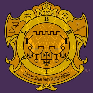 Rey Belial Goetic Información Sigil