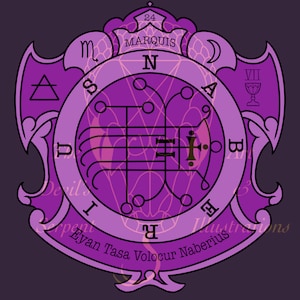 Marquis Naberius Goetic Sigil Information Design
