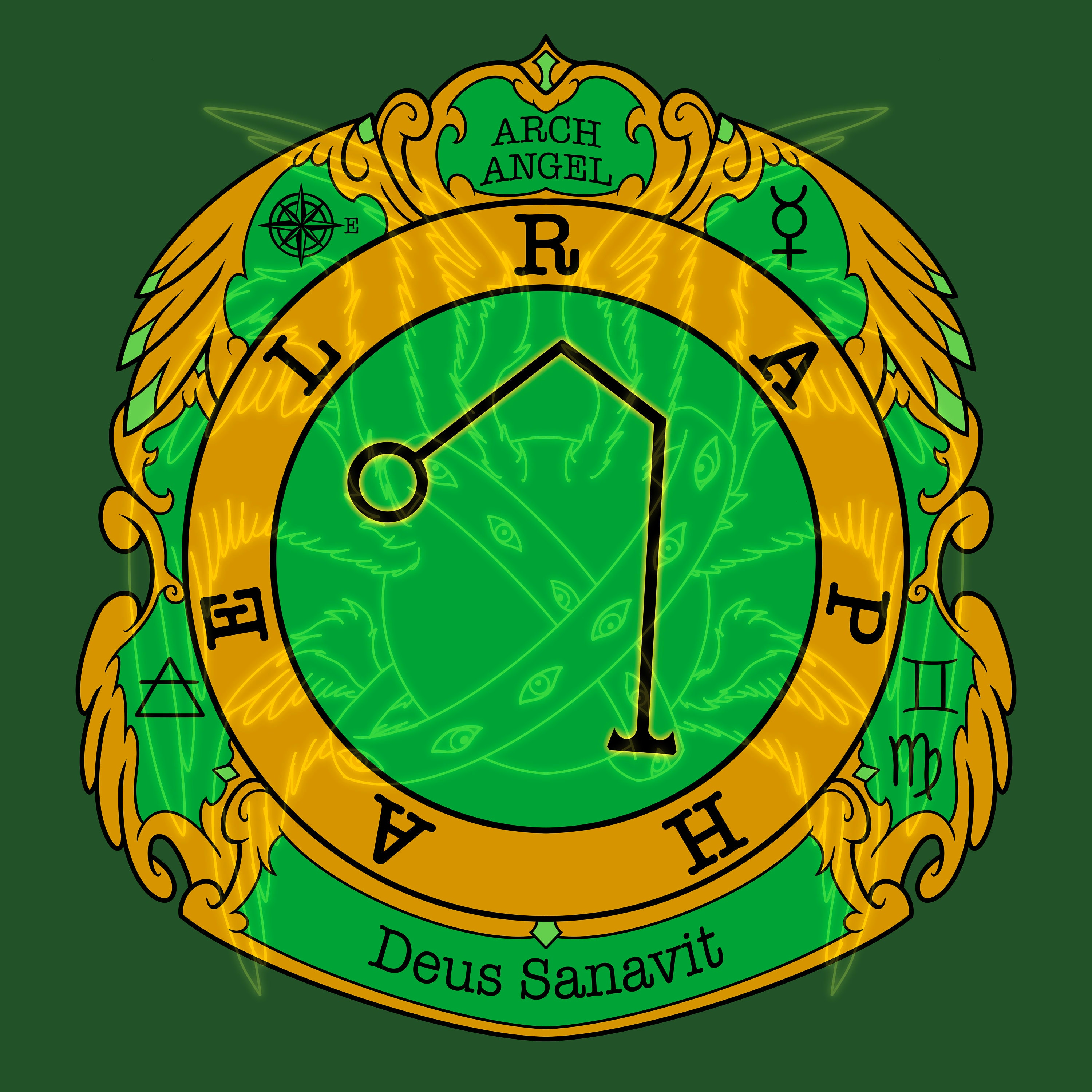 Archangel Raphael Information Sigil - Etsy