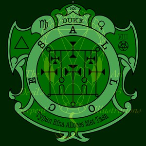 Duke Alloces Goetic Information Sigil