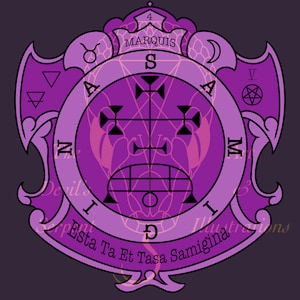 Marquis Samigina Goetic Sigil Information Design