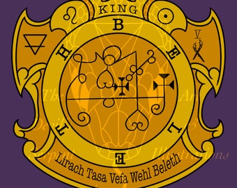 King Beleth Goetic Sigil Information Design