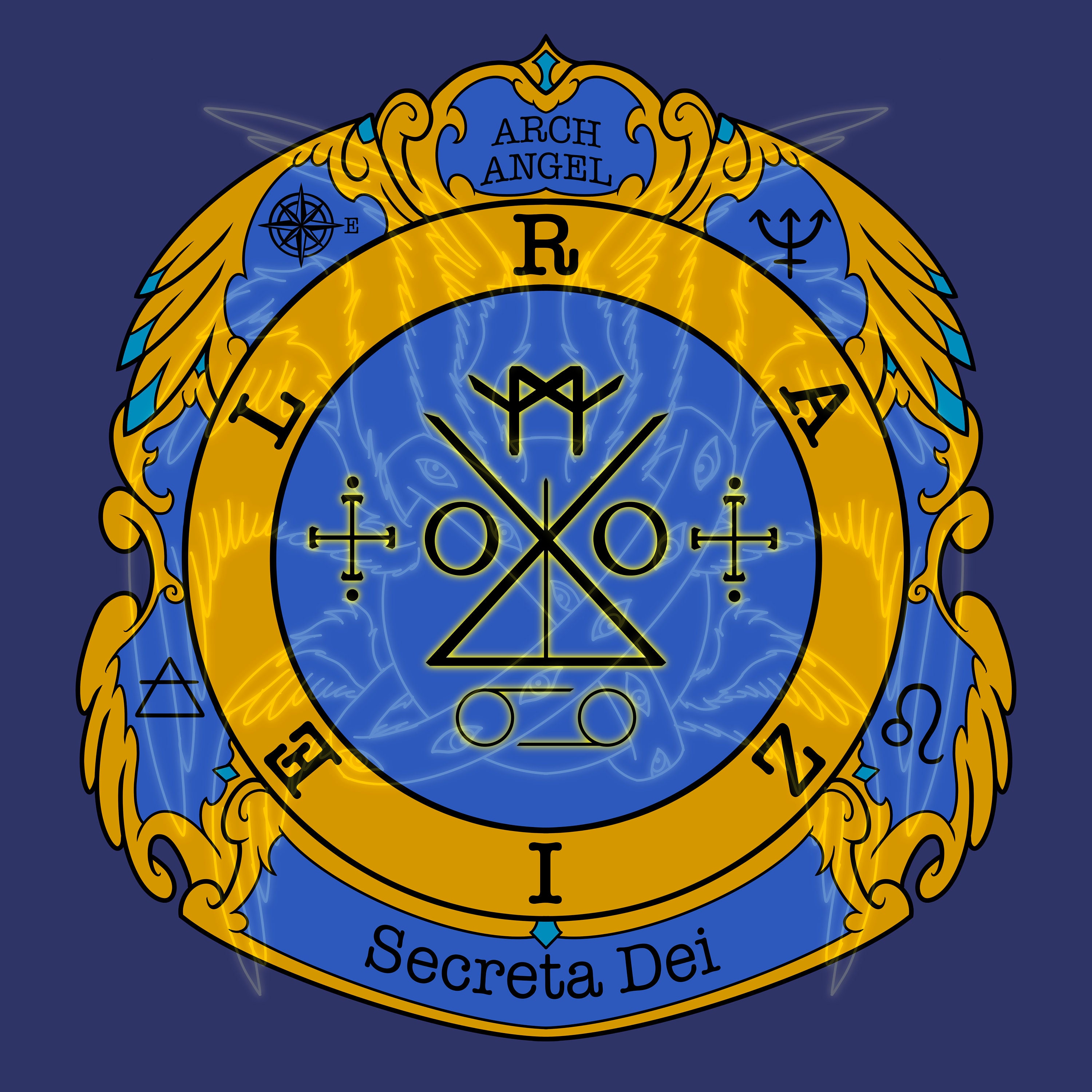 Archangel Raziel Information Sigil - Etsy UK