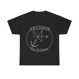 Abaddon Sigil Shirt, Sigil of Abaddon T-shirt, Occult Shirt, Demon Shirt, Demonic Shirt, Satan Shirt, Satanic Shirt, Witchcraft Shirt