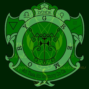 Duke Gremory Goetic Information Sigil