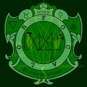 Duke Focalor Goetic Information Sigil