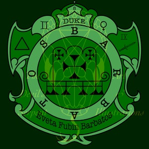 Duke Barbatos Goetic Sigil Information Design