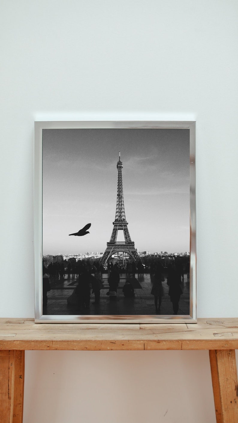 Eiffel Tower, Tour Eiffel, Black &amp; White Printable Wall Decor ...