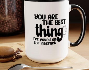 Cadeau liefdesverhaal koffiemok internet