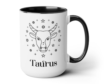 Taurus Zodiac-koffiemok: hemelse keramische mok