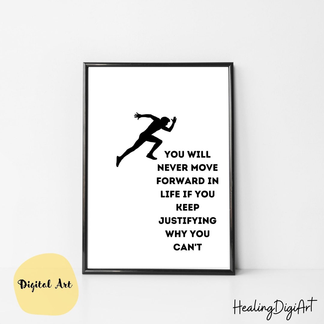 Motivational Digital Wall Art Quote Print, Printable Typography for ...