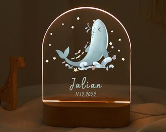 Personalized night light for toddler kids girls boys, unique custom name night light gifts for toddler boys and girls, baby nursery decor