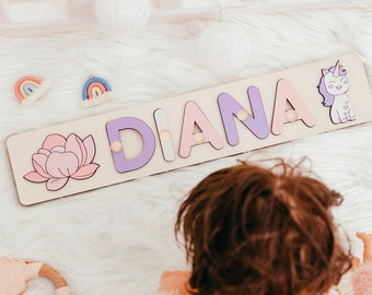 Rompecabezas con nombre personalizado, regalos para bebés gemelos, primer regalo de Navidad, regalo para niño y niña, regalo para el primer cumpleaños, decoración de la habitación de los niños
