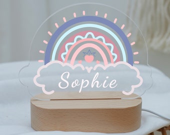 Baby Night Light, cute rainbow night light, night lamp, rainbow night light, baby gift birth, baby girl gift, baby gift, nursery decor