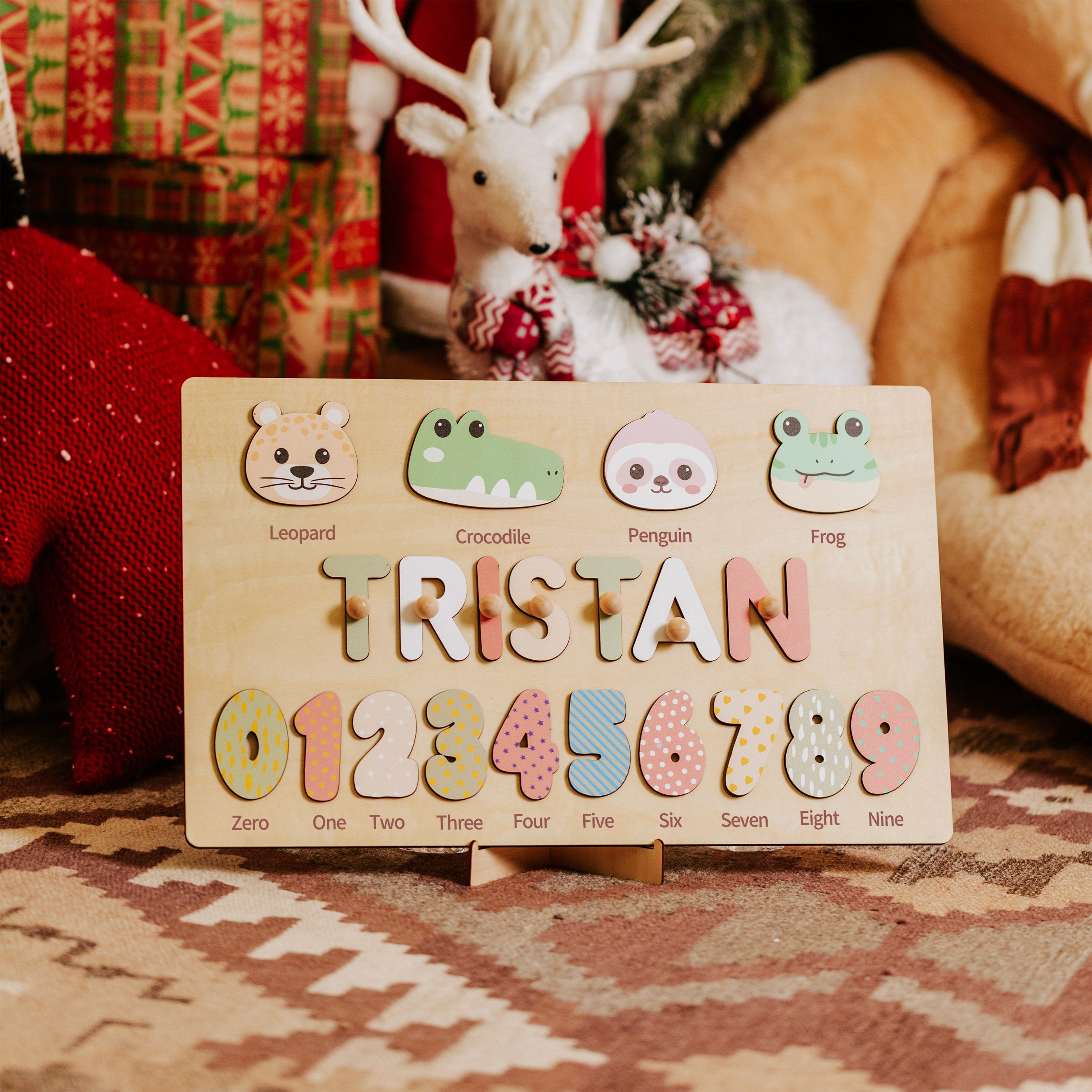 Personalized Puzzle Name Board, Toy Gifts for Baby Girls, Custom Name ...