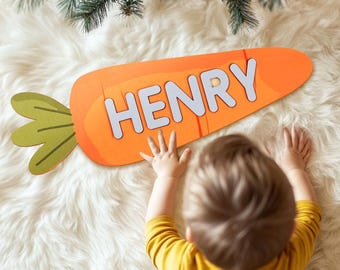 Puzzle de nom personnalisé pour enfants, puzzle de nom de bébé cadeau de Pâques, cadeaux d'anniversaire pour garçons et filles, cadeaux éducatifs pour bébé montessori