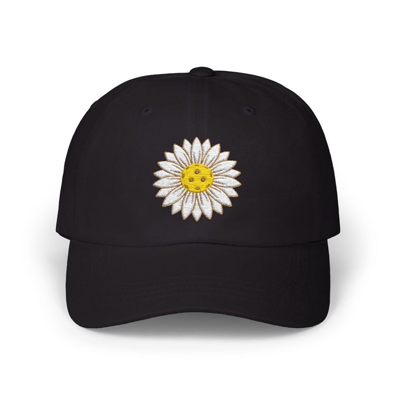 Gorra de Pickleball unisex para gorra de béisbol floral bordada Gorra para amantes del Pickleball Regalo para jugador de Pickleball Regalo para ella Idea de regalo de Pickleball Black