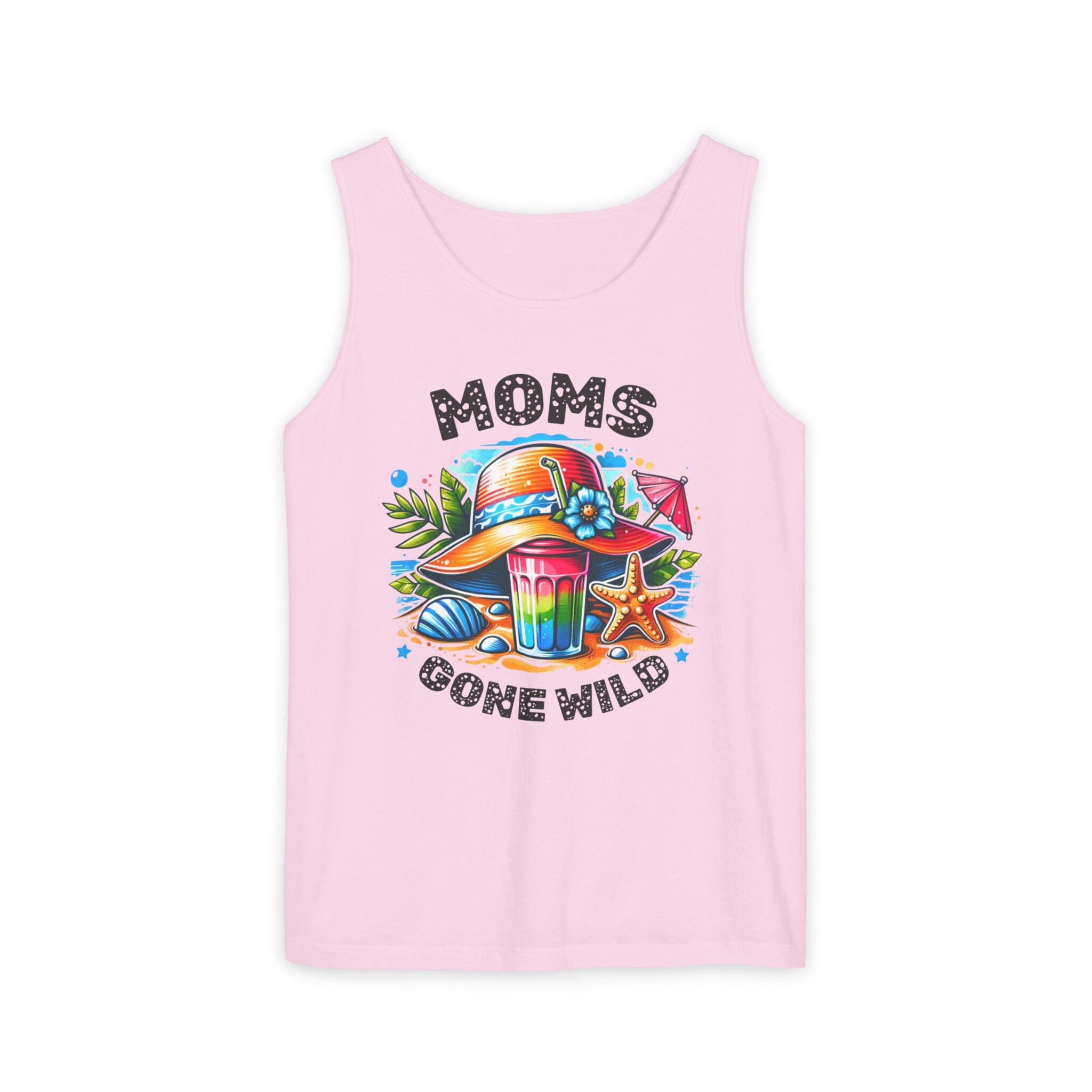Women's Bad Moms Club Tank Top - Sleeveless Skull Graphic Tee For Workout & Casual Wear