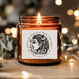 Shiva Meditative Soy Candle Amber Jar Housewarming gift Yoga Teacher gift Meditation candle Gift Aromatherapy Home Decor Mindfulness