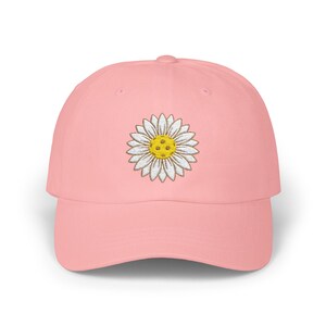 Gorra de Pickleball unisex para gorra de béisbol floral bordada Gorra para amantes del Pickleball Regalo para jugador de Pickleball Regalo para ella Idea de regalo de Pickleball Pink