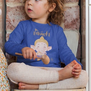 Lord Ganesha Tshirt, Good Luck, and Prosperity, ganesh chaturthi T-shirt, Unique gift for friends, Hindu Festivals Toddler Short Sleeve Tee