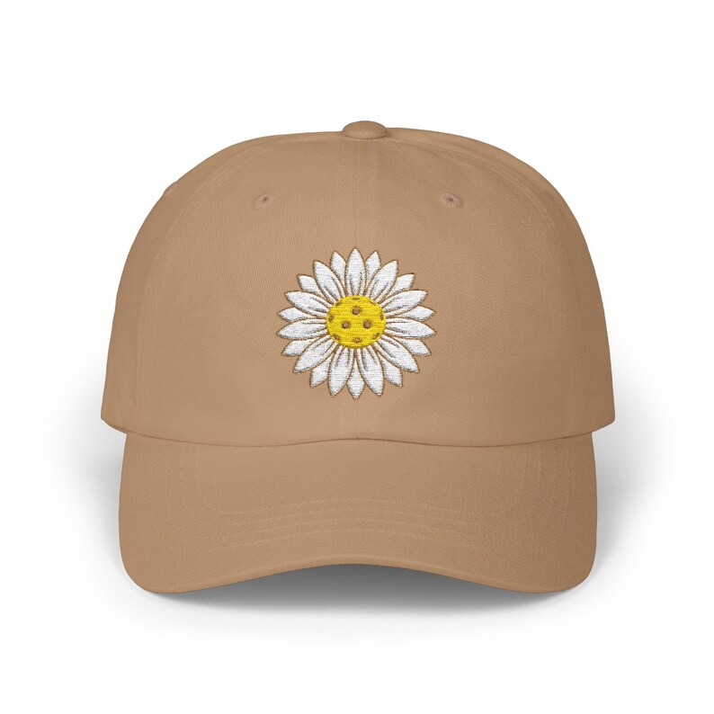Gorra de Pickleball unisex para gorra de béisbol floral bordada Gorra para amantes del Pickleball Regalo para jugador de Pickleball Regalo para ella Idea de regalo de Pickleball Khaki