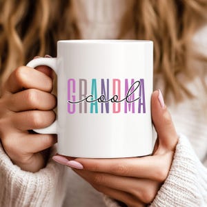 Cool Grandmas Mug Accent Coffee Mug Promoted To Grandma New Grandma mug Grandma To Be Nana mug Grandma Gift Ideas Cool Grandma Mug Mimi gift