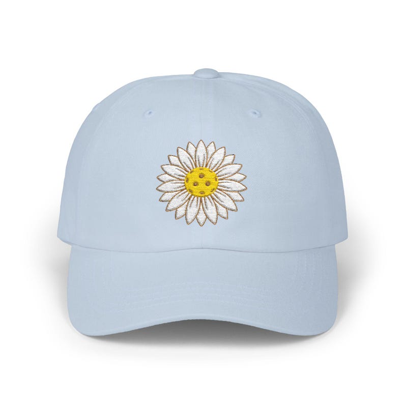 Gorra de Pickleball unisex para gorra de béisbol floral bordada Gorra para amantes del Pickleball Regalo para jugador de Pickleball Regalo para ella Idea de regalo de Pickleball Light Blue