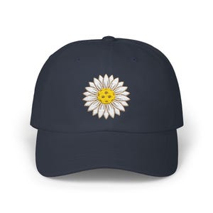 Gorra de Pickleball unisex para gorra de béisbol floral bordada Gorra para amantes del Pickleball Regalo para jugador de Pickleball Regalo para ella Idea de regalo de Pickleball Navy