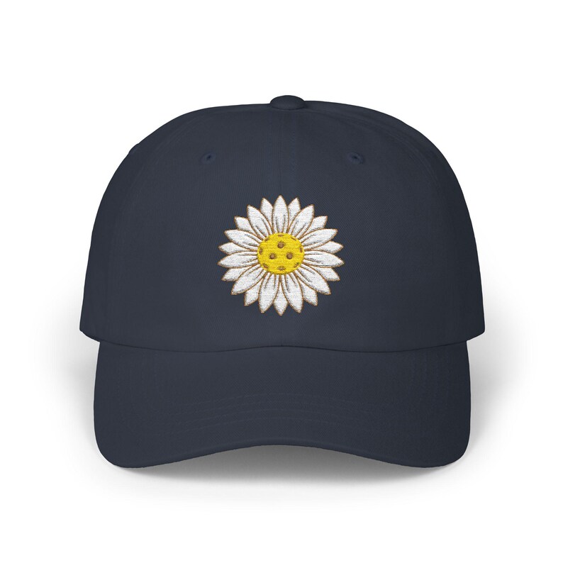 Gorra de Pickleball unisex para gorra de béisbol floral bordada Gorra para amantes del Pickleball Regalo para jugador de Pickleball Regalo para ella Idea de regalo de Pickleball Navy