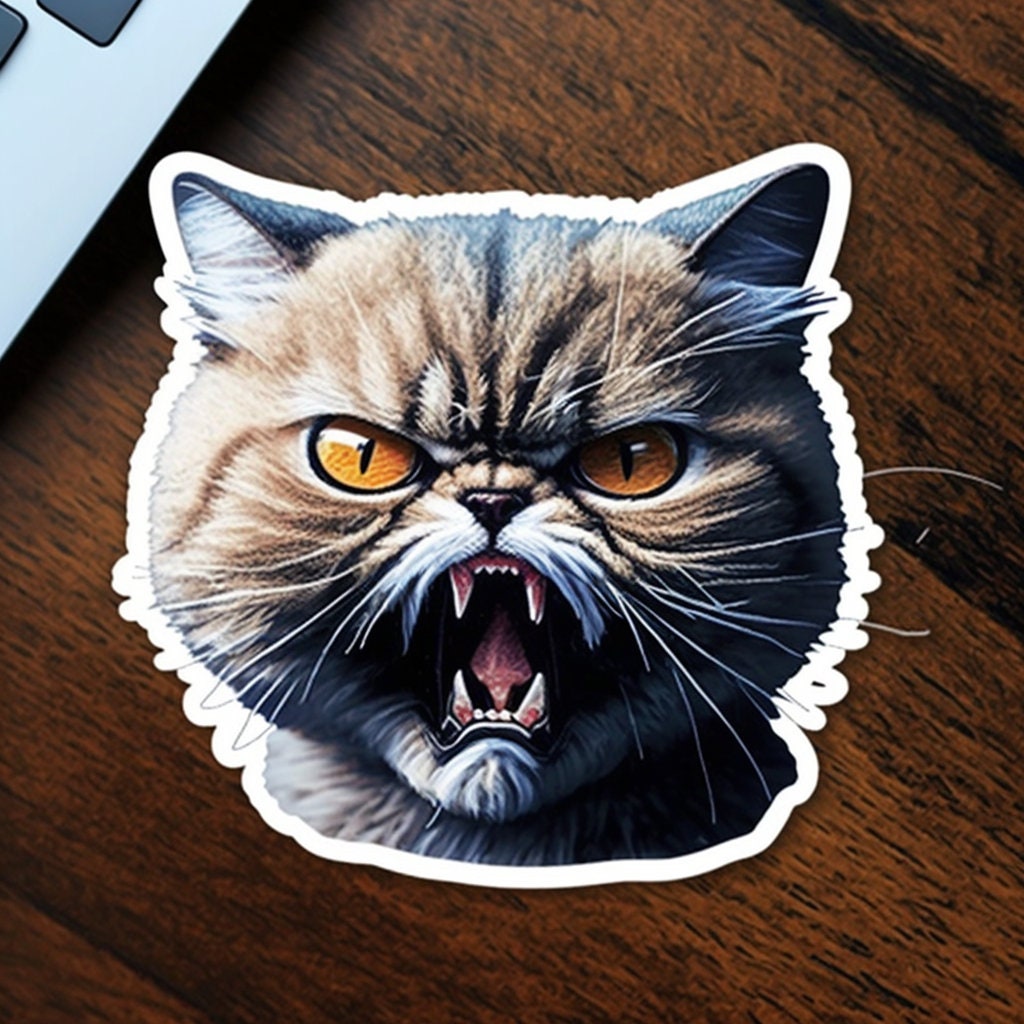 Angry Cat Sound Stickers for Sale