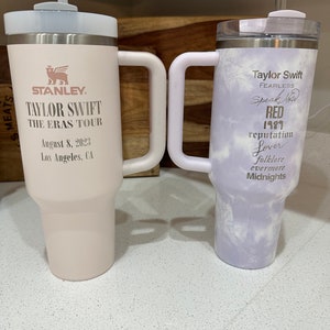 Taylor Swift Stanley 40Oz Cup Dupe Eras Tour Stainless Steel Tumblers  Engraved 40 Oz 1989 Lover Midnights Fearless Reputation Swifties Gift -  Laughinks